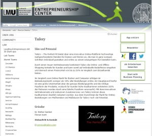 Tailory LMU Entrepreneurship