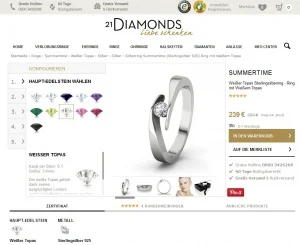 21Diamonds: Diamantringe selber gestalten
