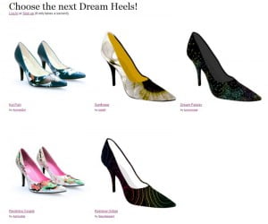 Screenshot einer Dream Heels Abstimmung
