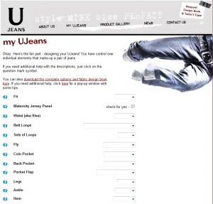 Jeans bei UJeans designen