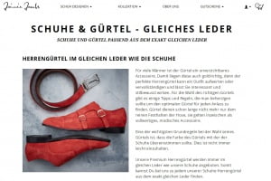 Passende Gürtel zu Schuhen selbst designen
