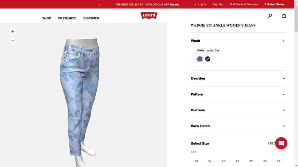 Levi's® Jeans Design Tool